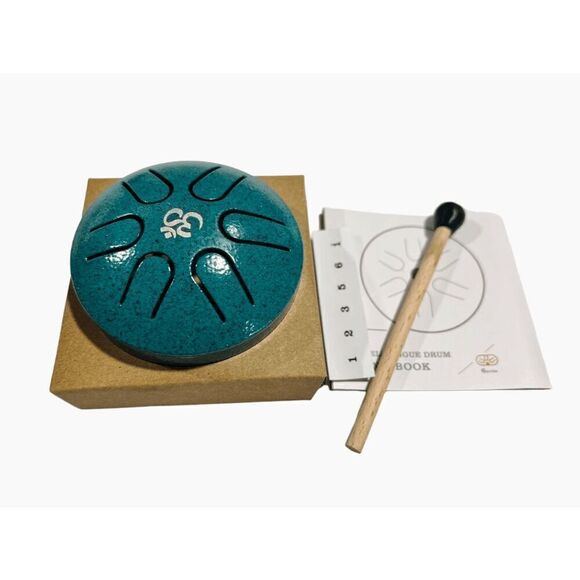 Mini Steel Tongue Rain Drum for Meditation Yoga Musical Education 3 Inch 6 Notes - Picture 6 of 7